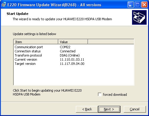 Postup flashování firmware - bod 2