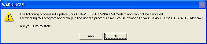 Postup flashování firmware - bod 3